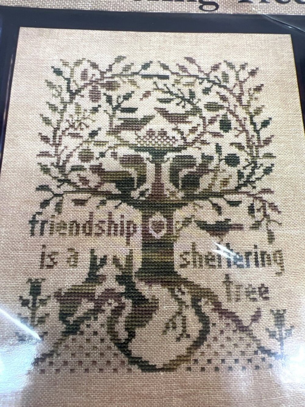 A Sheltering Tree Cross Stitch Pattern By Bonnie Sullivan - Thread Included